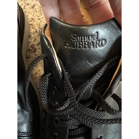 Samuel Hubbard Men\'s‎ Black Leather Work / Dress Shoes Lace Up Sz10.5 EUR 44.5 main image 4